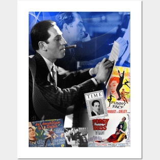 George Gershwin Collage Portrait Posters and Art